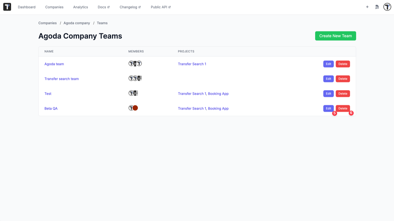 Testomat.io - Edit Team